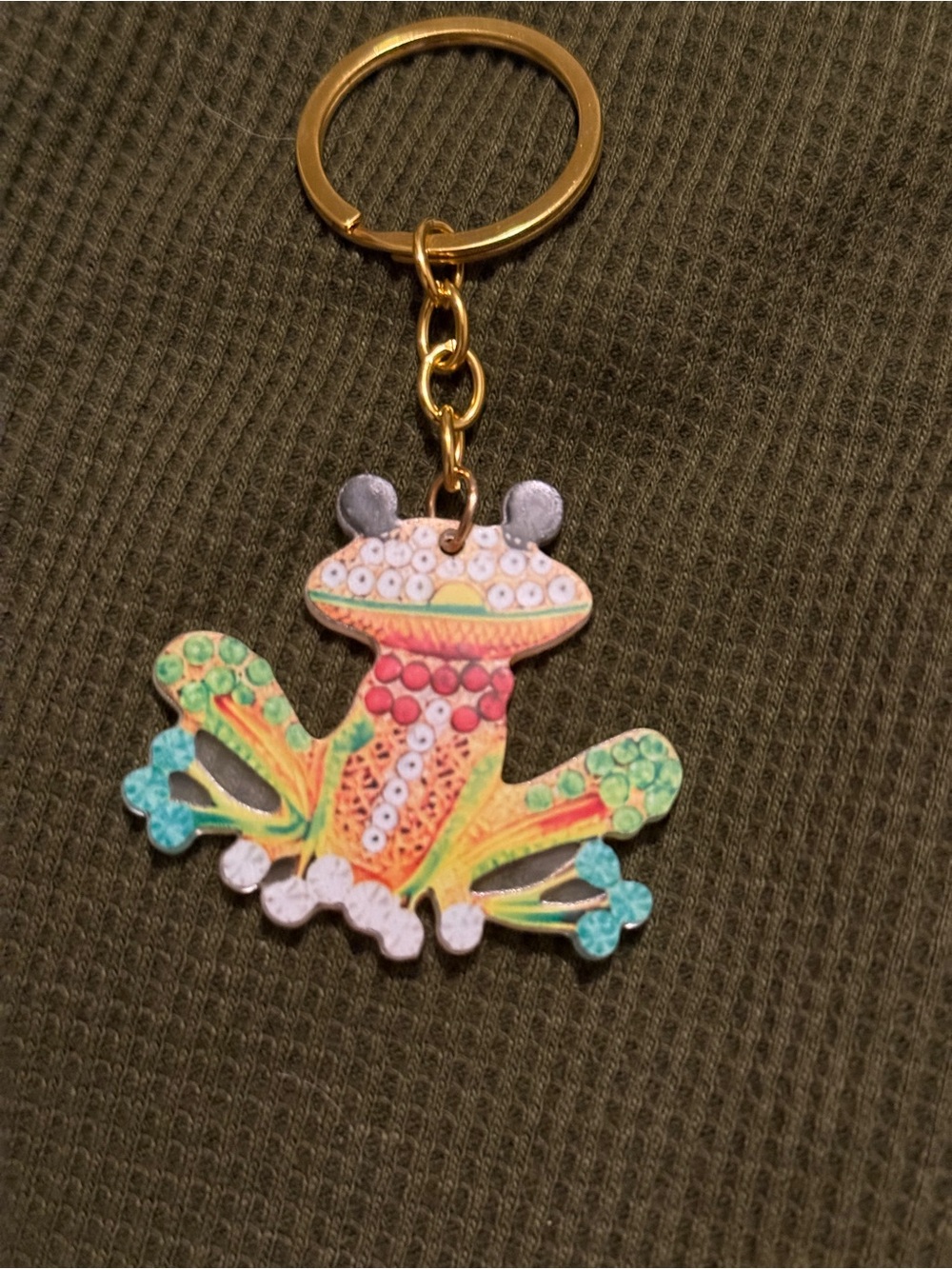 Colorful Frog Keychain - Picture 2 of 3